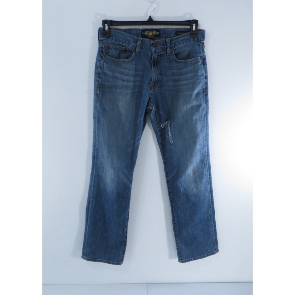 Lucky Brand 363 Vintage Straight Mens Distressed Denim Jeans‎ Size 30 x 30